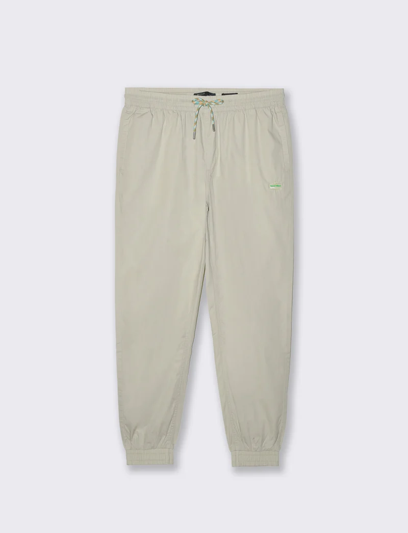 Pantaloni jogger in cotone da uomo - Grigio ghiaccio