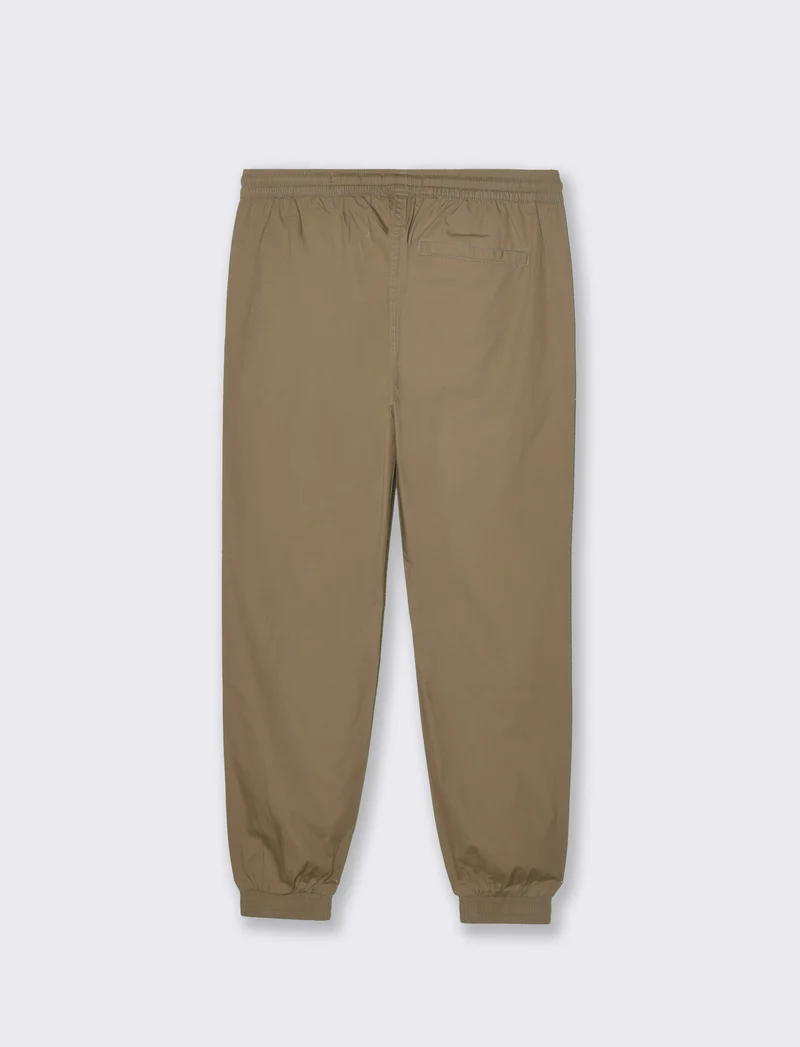 Pantaloni jogger in cotone da uomo - Grigio tortora
